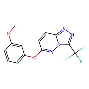 6-(3-Methoxyphenoxy)-3-(trifluoromethyl)-[1,2,4]triazolo[4,3-b]pyridazine structure