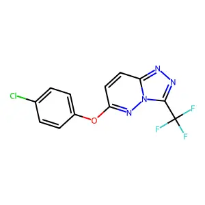 6-(4-Chlorophenoxy)-3-(trifluoromethyl)-[1,2,4]triazolo[4,3-b]pyridazine structure