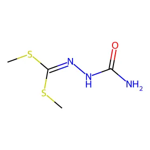2-(Bis(methylthio)methylene)hydrazinecarboxamide structure