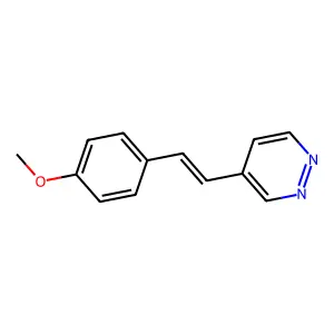 4-[2-(4-Methoxyphenyl)ethenyl]pyridazine structure
