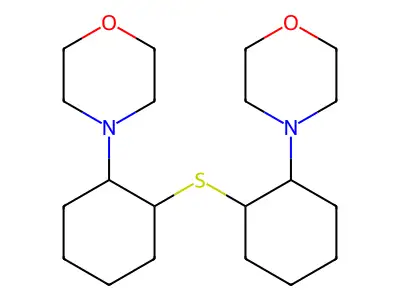 Morpholine, 4,4'-(thiodi-2,1-cyclohexanediyl)bis- structure