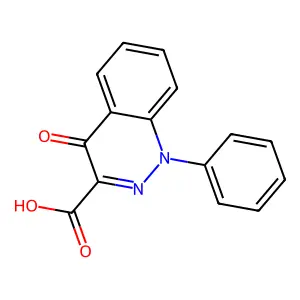 3-Cinnolinecarboxylic acid, 1,4-dihydro-4-oxo-1-phenyl- structure