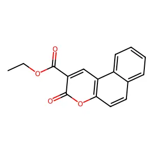 Ethyl 3-oxo-3H-naphtho(2,1-b)pyran-2-carboxylate structure