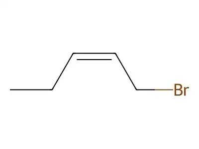 1-Bromo-pent-2-ene structure