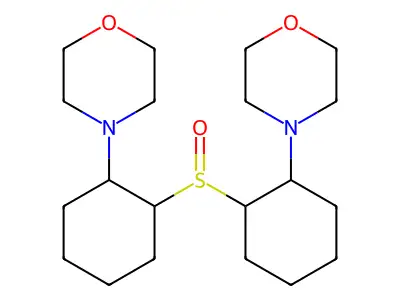 Morpholine, 4,4'-(sulfinyldi-2,1-cyclohexanediyl)bis- structure