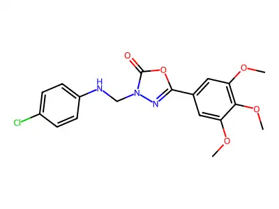 1,3,4-oxadiazol-2 -one,3-(( -5- structure
