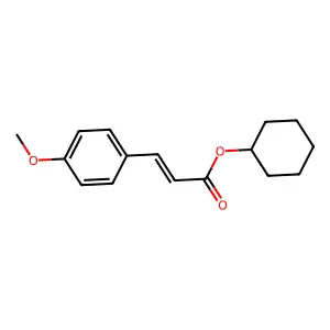 Cyclohexyl 3-(4-methoxyphenyl)prop-2-enoate structure
