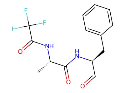 N-Trifluoroacetylalanylphenylalaninal structure