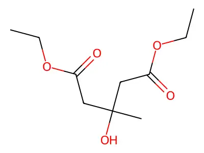 Diethyl 3-hydroxy-3-methylglutarate structure