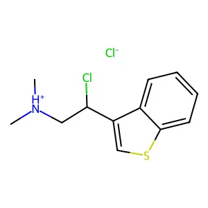 C12H14ClNS.ClH structure