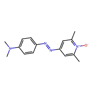 2,6-Lutidine, 4-((4-(dimethylamino)phenyl)azo)-, 1-oxide structure