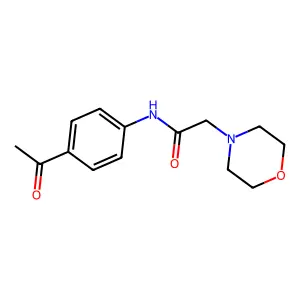 N-(4-acetylphenyl)-2-morpholin-4-ylacetamide structure