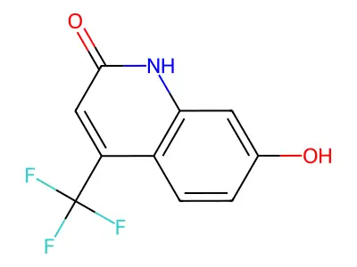 2,7-Dihydroxy-4-trifluoromethylquinoline structure