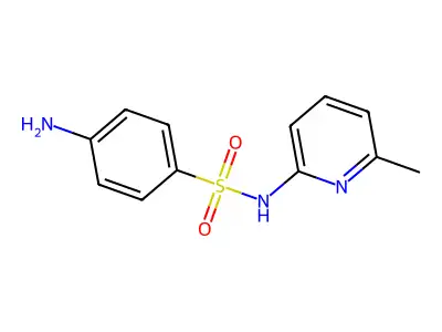 4-amino-N-(6-methylpyridin-2-yl)benzene-1-sulfonamide structure