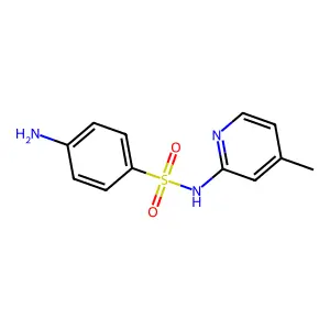 4-amino-N-(4-methylpyridin-2-yl)benzenesulfonamide structure