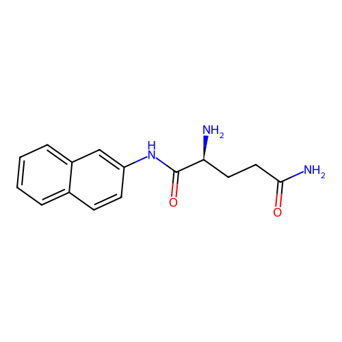 L-glutamine 2-naphthylamide structure