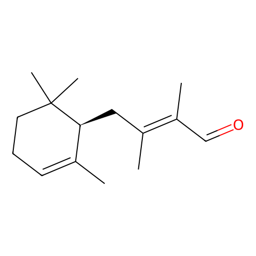 (E)-2,3-dimethyl-4-[(1R)-2,6,6-trimethylcyclohex-2-en-1-yl]but-2-enal structure