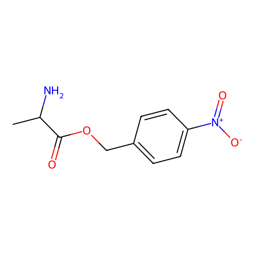 (4-Nitrophenyl)methyl 2-aminopropanoate structure