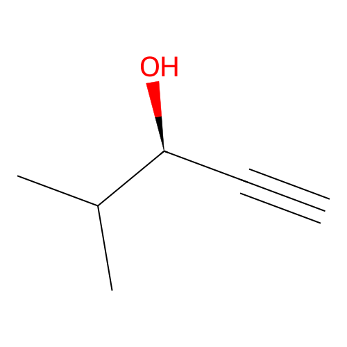 (3R)-4-methylpent-1-yn-3-ol structure