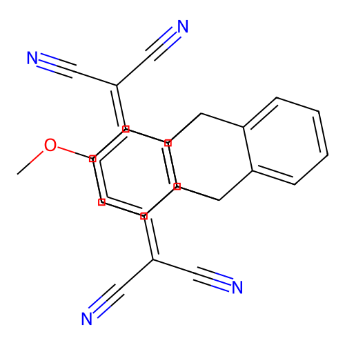 Propanedinitrile, 2,2'-(9,10-dihydro-6-methoxy-9,10[1',2']-b structure