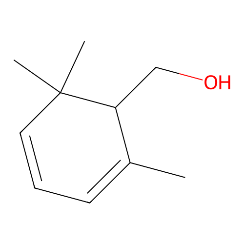 2,6,6-Trimethyl-2,4-cyclohexadiene-1-methanol structure