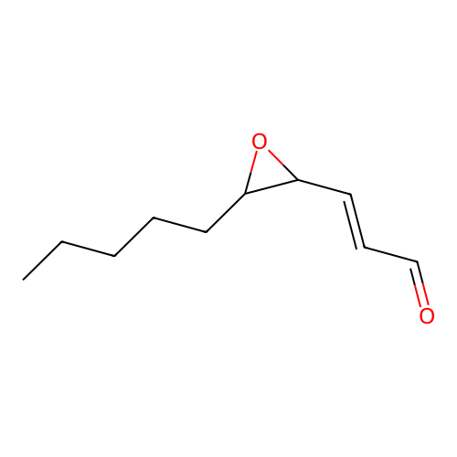 trans-4,5-epoxy-2(E)-Decenal structure
