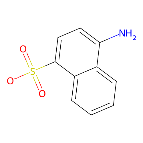 4-Aminonaphthalene-1-sulfonate structure