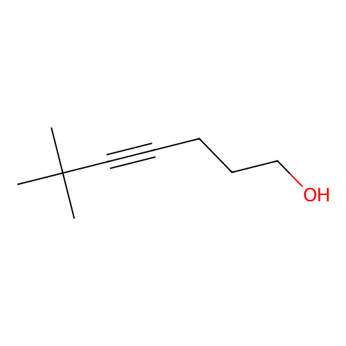 6,6-Dimethylhept-4-yn-1-ol structure
