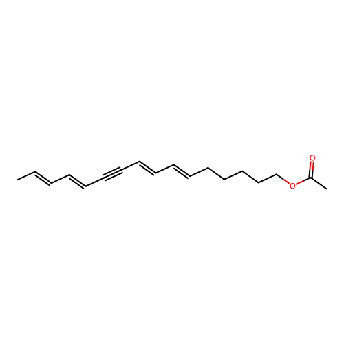6,8,12,14-Hexadecatetraen-10-yn-1-ol acetate structure