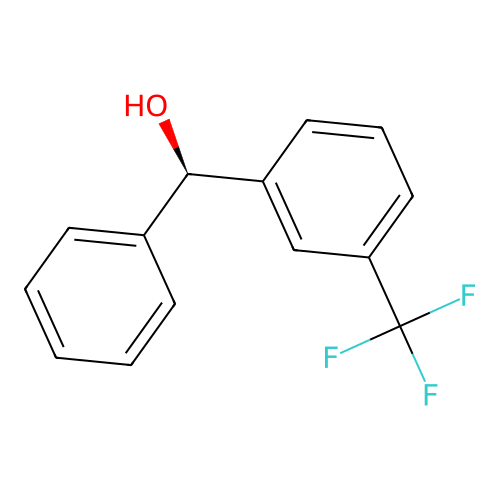 (R)-phenyl-[3-(trifluoromethyl)phenyl]methanol structure