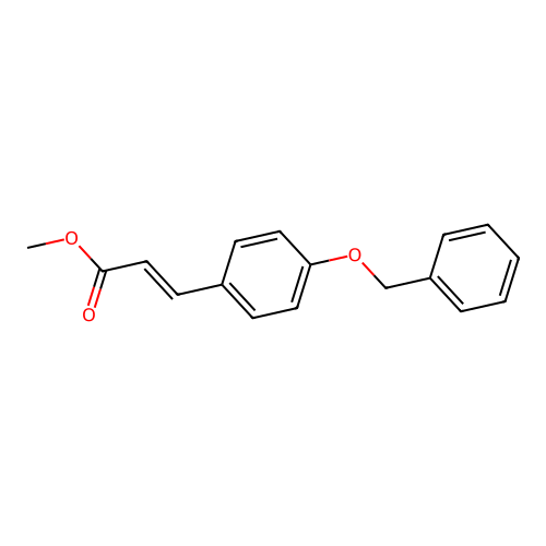 Methyl 4-benzyloxy-cinnamate structure