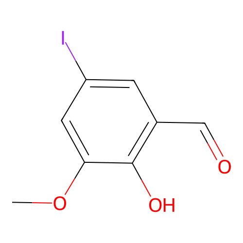 2-Hydroxy-5-iodo-3-methoxybenzaldehyde structure