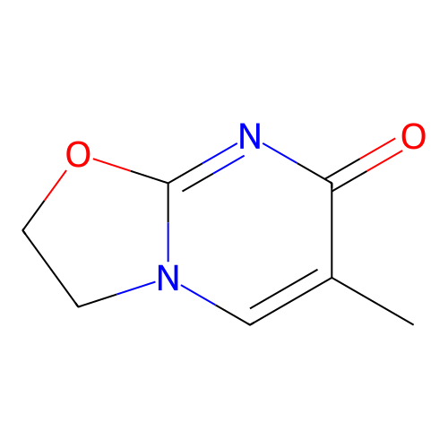 7H-oxazolo[3,2-a]pyrimidin-7-one, 2,3-dihydro-6-methyl- structure