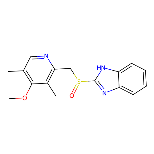 2-[[(4-Methoxy-3,5-dimethyl-2-pyridinyl)methyl]sulfinyl]-1H-benzimidazole structure