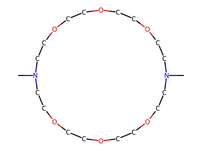 10,22-Dimethyl-1,4,7,13,16,19-hexaoxa-10,22-diazacyclotetracosane structure