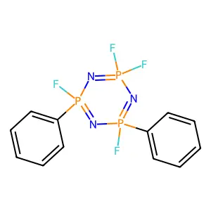 2,2,4,6-tetrafluoro-4,6-diphenyl-1,3,5-triaza-2 structure