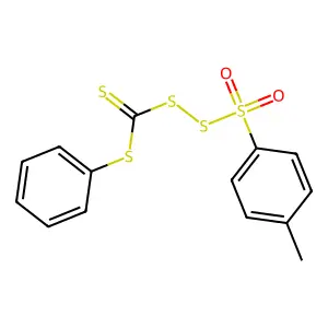 Phenyl 3-(4-methylphenyl)-3,3-dioxo-3lambda~6~-trisulfane-1-carbodithioate structure