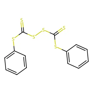 Phenylsulfanyl-(phenylsulfanylcarbothioyldisulfanyl)methanethione structure