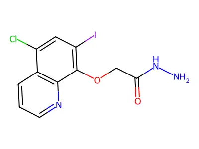 2-[(5-Chloro-7-iodoquinolin-8-yl)oxy]acetohydrazide structure