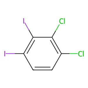 3,4-Dichloro-1,2-diiodobenzene structure