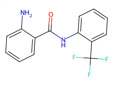 2-amino-N-[2-(trifluoromethyl)phenyl]benzamide structure