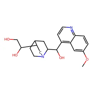 Quinine-10,11-dihydrodiol structure