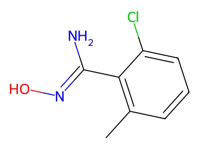 2-chloro-N'-hydroxy-6-methylbenzenecarboximidamide structure