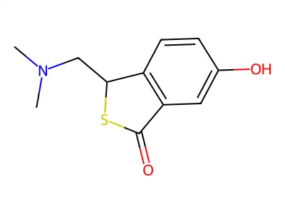 3-[(Dimethylamino)methyl]-6-hydroxy-2-benzothiophen-1(3H)-one structure