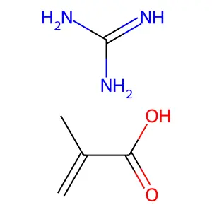 胍;2-甲基丙-2-烯酸 structure