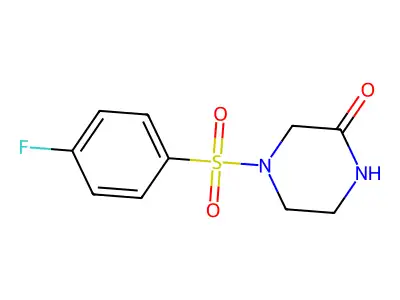 4-(4-Fluorophenylsulfonyl)piperazin-2-one structure