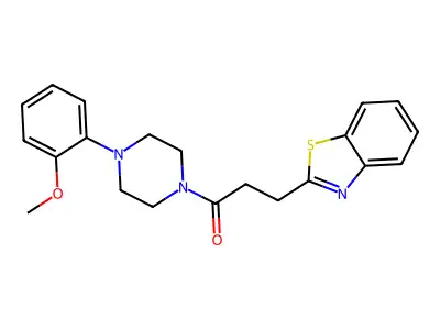 3-(1,3-Benzothiazol-2-yl)-1-[4-(2-methoxyphenyl)piperazin-1-yl]propan-1-one structure