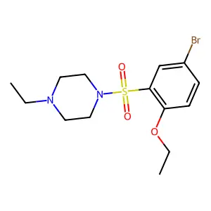 1-[(5-Bromo-2-ethoxyphenyl)sulfonyl]-4-ethylpiperazine structure