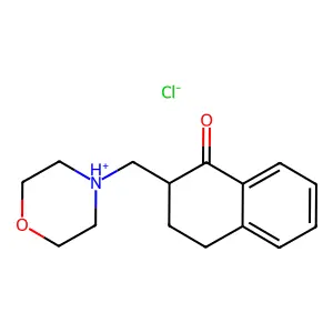 1(2H)-Naphthalenone, 3,4-dihydro-2-(1-morpholinylmethyl)-, hydrochloride structure