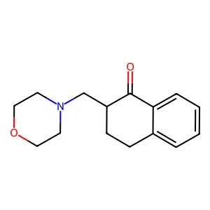 2-(4-Morpholinylmethyl)-3,4-dihydro-1(2h)-naphthalenone structure
